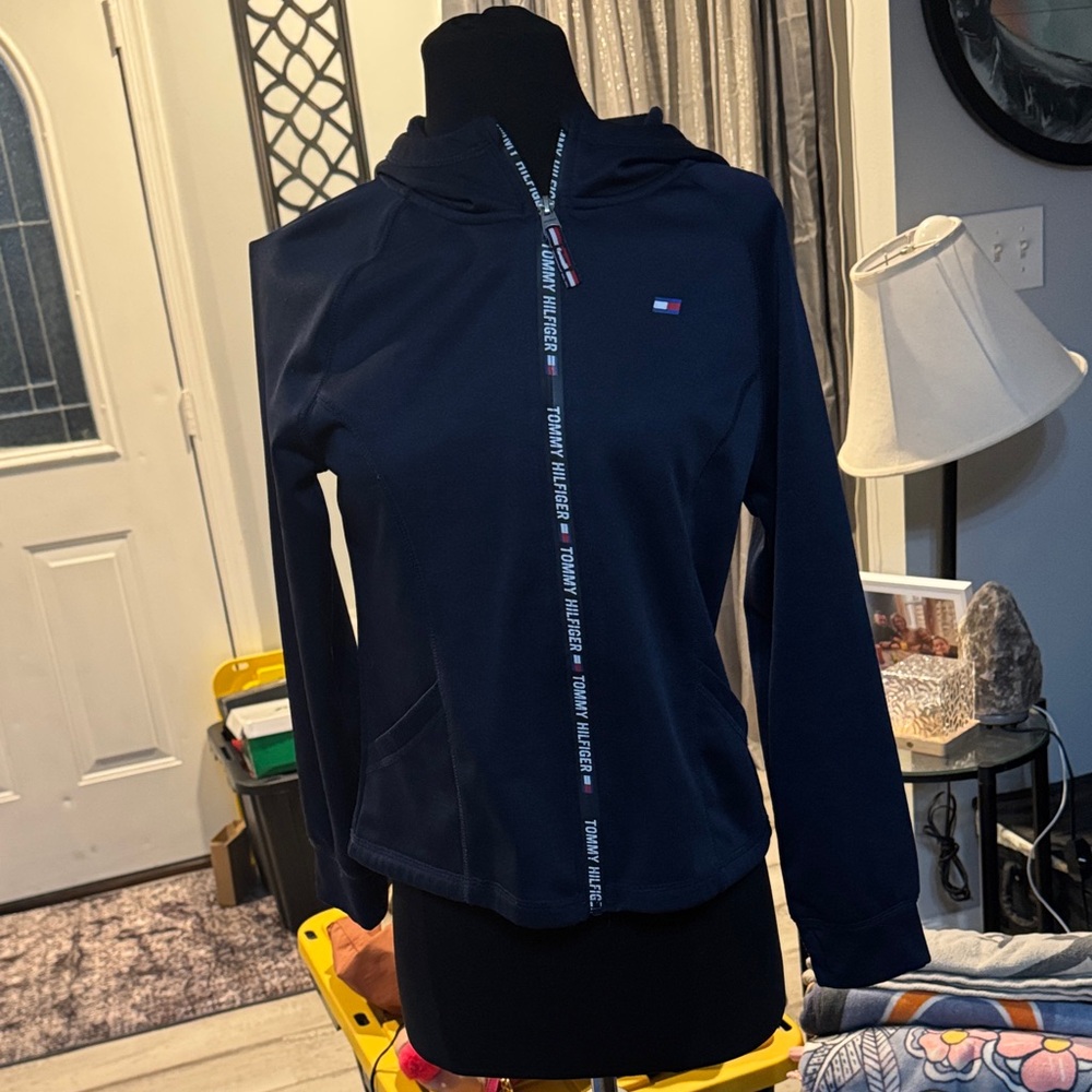 Tommy Hilfiger Women's Dark Blue Zip-Up Hoodie